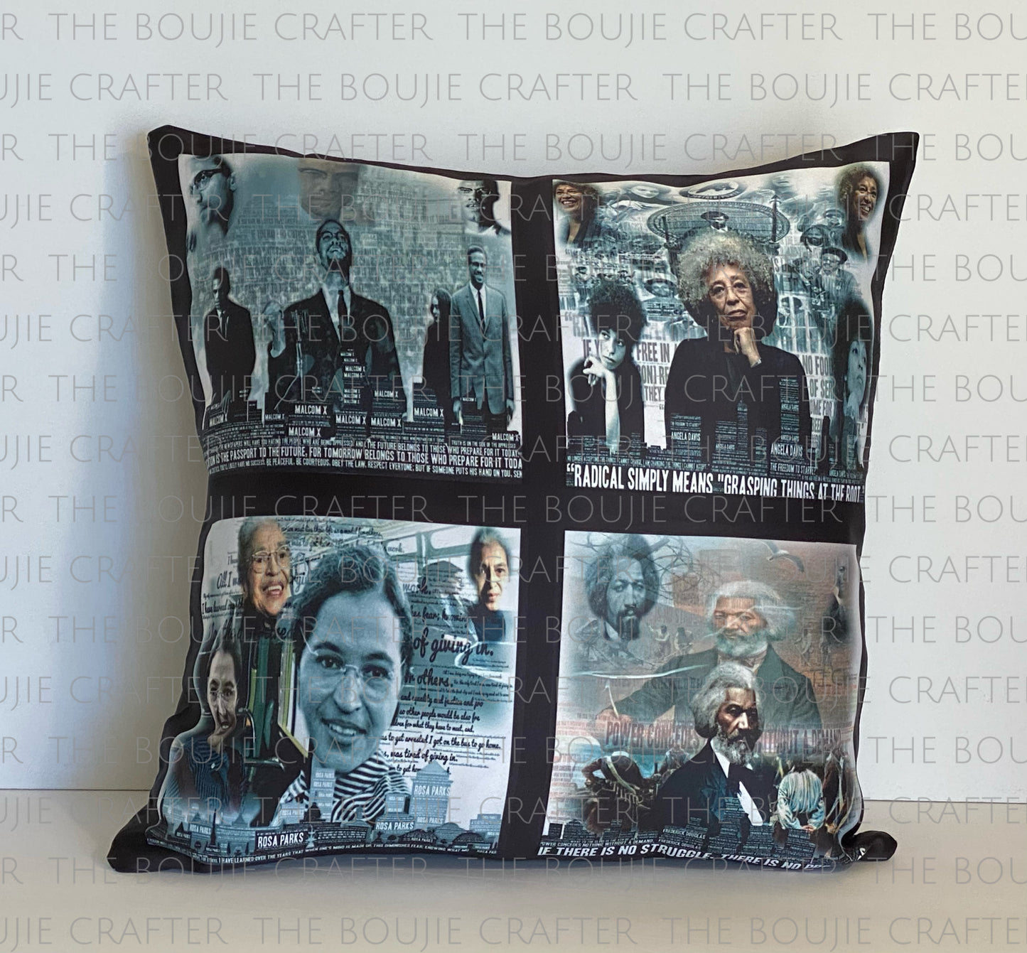 Double Sided 4 Panel Pillow Customized - 16” x 16”