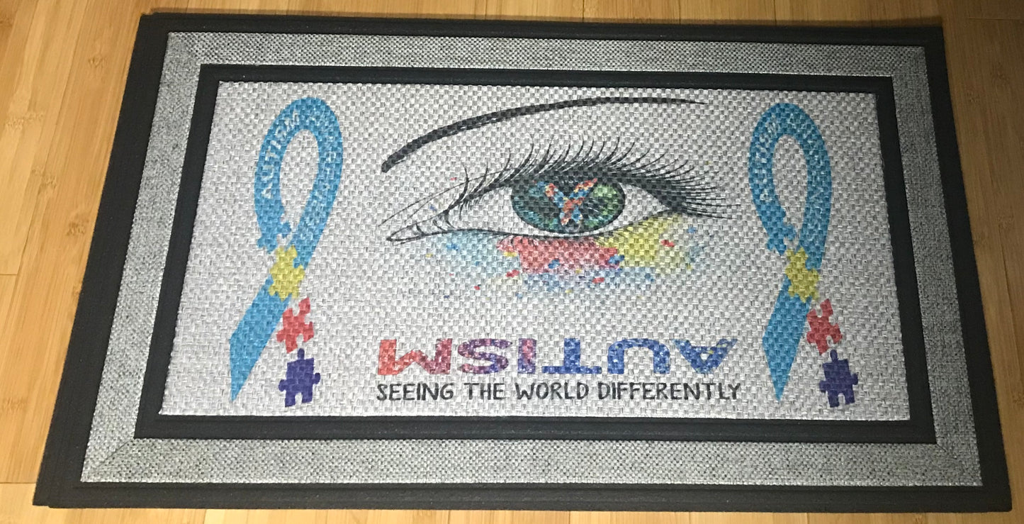 Indoor/Outdoor Mat 18"x30" - Autism Awareness