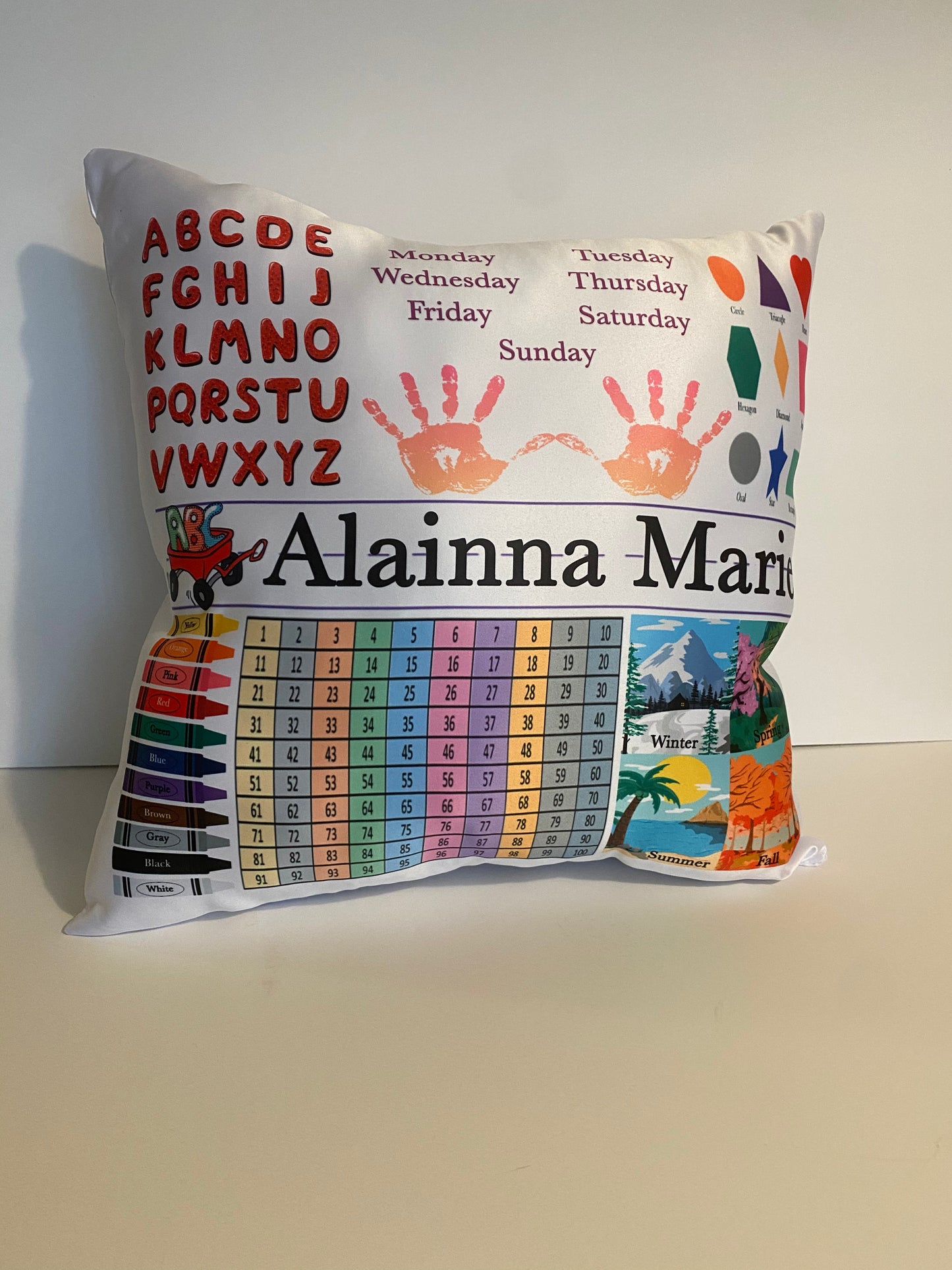 Personalized Learning Pillow – 16"x16"
