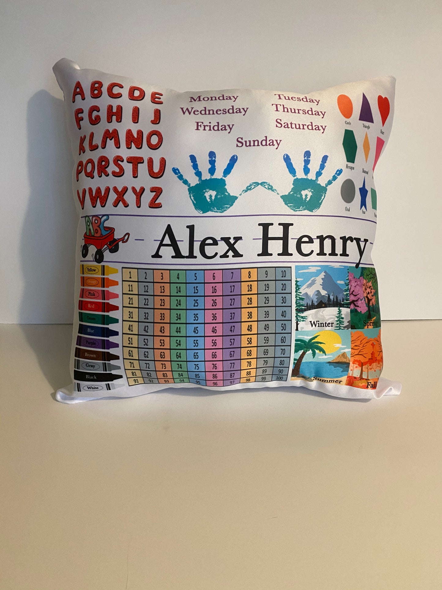 Personalized Learning Pillow – 16"x16"