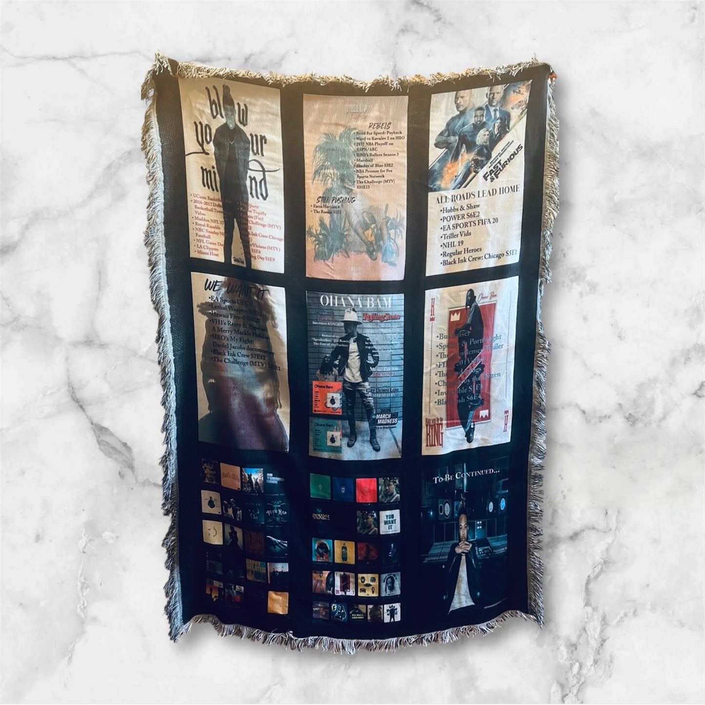 9 Panel Custom Blanket 60" x 40"